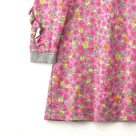 Kate Spade Marker Floral Ruffle Sleeves Sweatshirt Dress - Picture 6 of 13